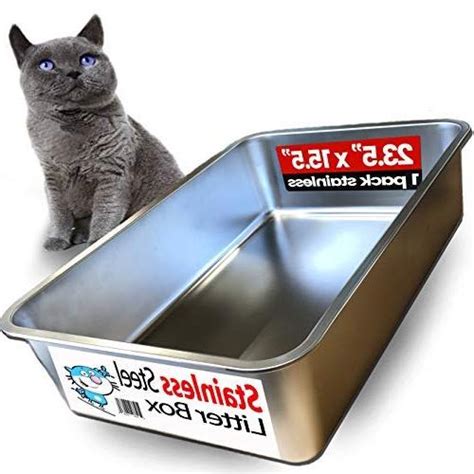 iprimio ultimate non stick stainless steel cat litter box orice|stainless steel litter box enclosure.